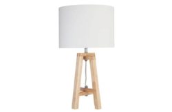 Heart of House Ketton Wood Quad Table Lamp - Natural.